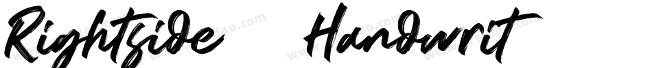Rightside - Handwrit字体转换